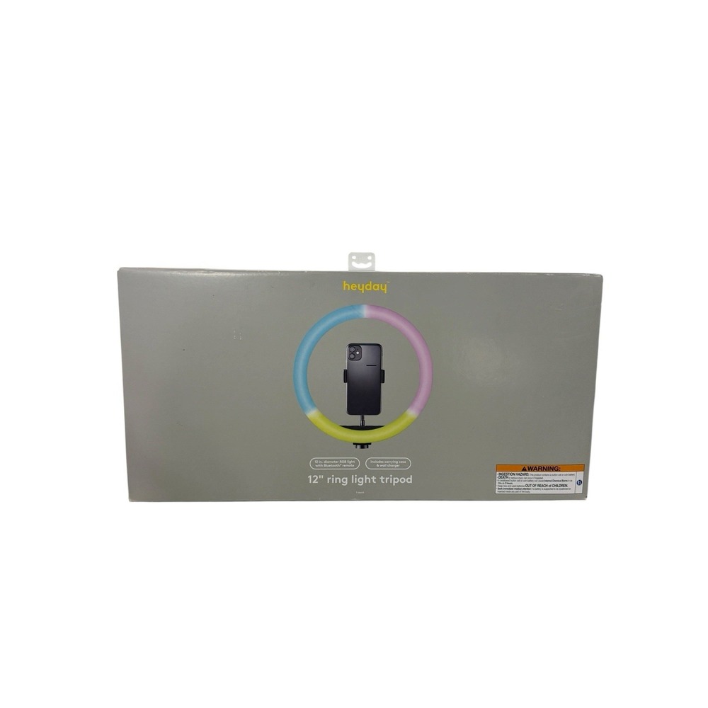 12" RGB Ring Light with Tripod - heyday™ WIRELESS REMOTE - NEW SEALED